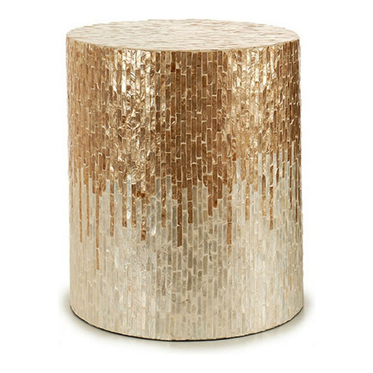 Bench Golden Silver White Beige Mother of pearl Particleboard-0