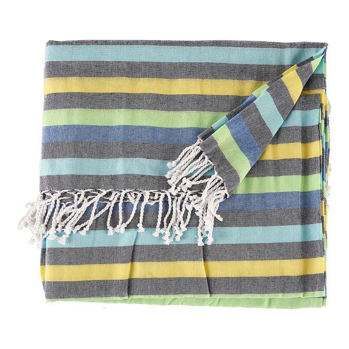 Multipurpose throw Stripes Green-0