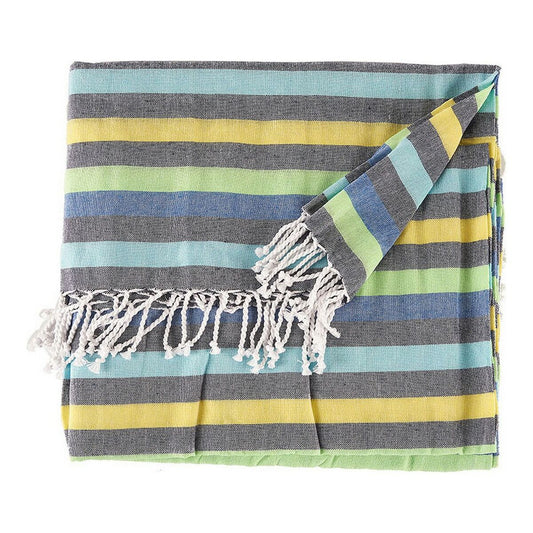 Multipurpose throw Stripes Green-0