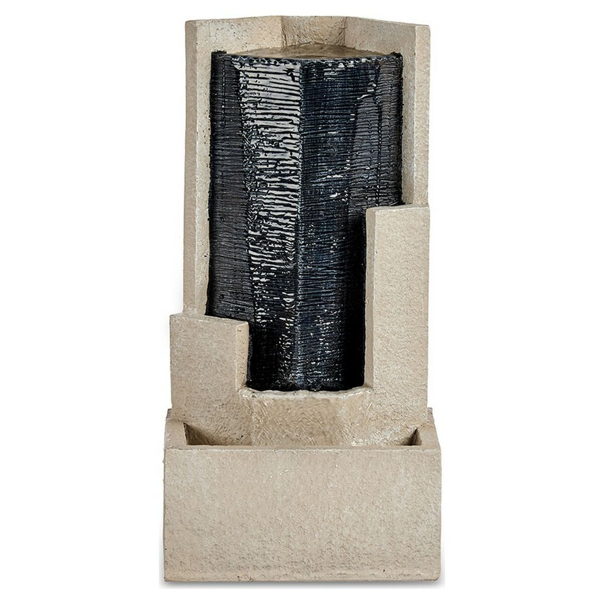 Fountain Triangle Brown Black Resin (21 x 48,5 x 25 cm)-0