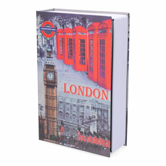 Book-shaped safe Micel CFC08 M13403 Grey Steel London-0