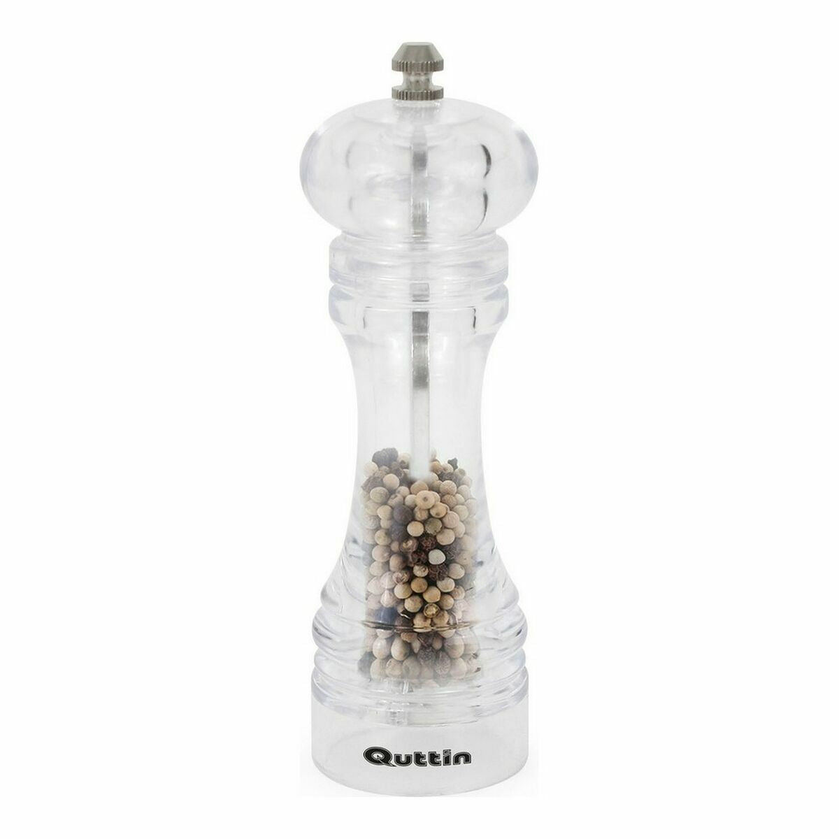Pepper Mill Quttin Transparent 6,5 x 6,5 x 19 cm-1