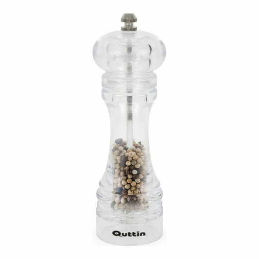 Pepper Mill Quttin Transparent 6,5 x 6,5 x 19 cm-1