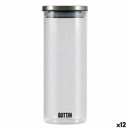 Jar Quttin Silicone 10 x 10 x 26 cm (12 Units)-0