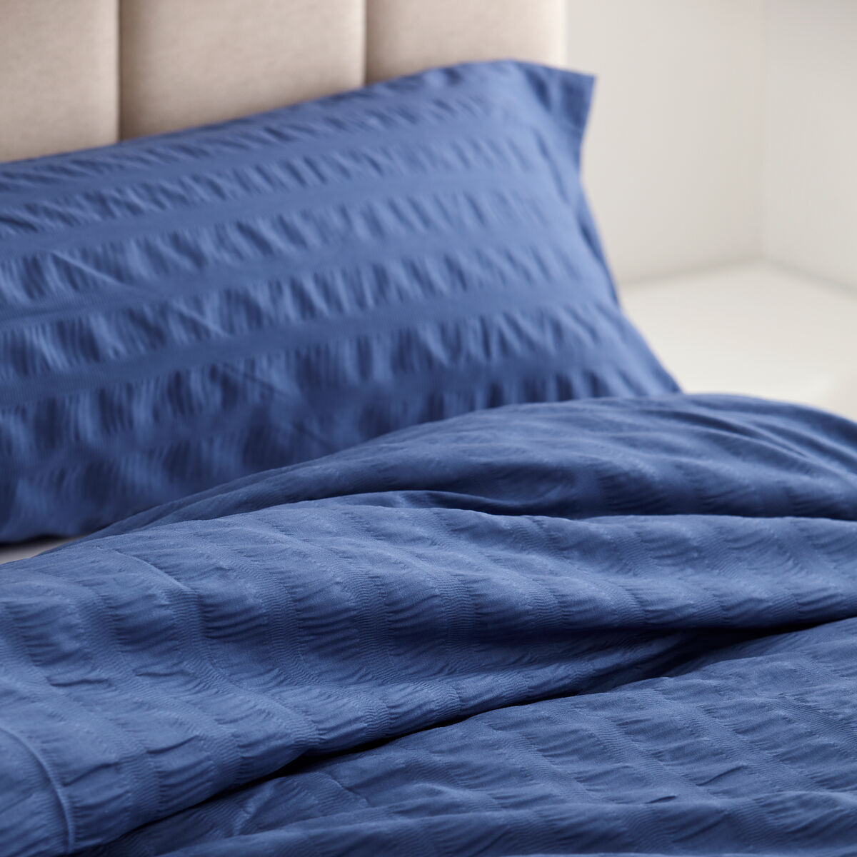 Duvet cover set Alexandra House Living Amán Blue Single 2 Pieces-3