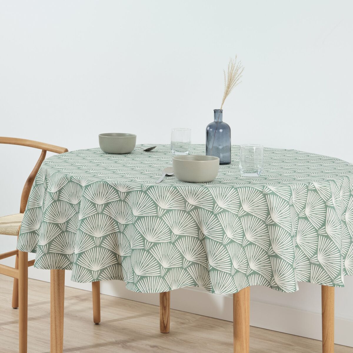 Stain-proof tablecloth Belum ASENA 4 Multicolour Ø 100 cm-0