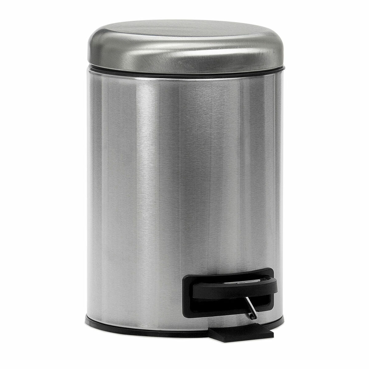 Pedal bin Andrea House Metal Silver 3 L (Ø 17,5 x 23 cm)-0