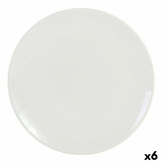 Flat Plate La Mediterránea GR39659 Stoneware Ivory (6 Units) (26 cm)-0