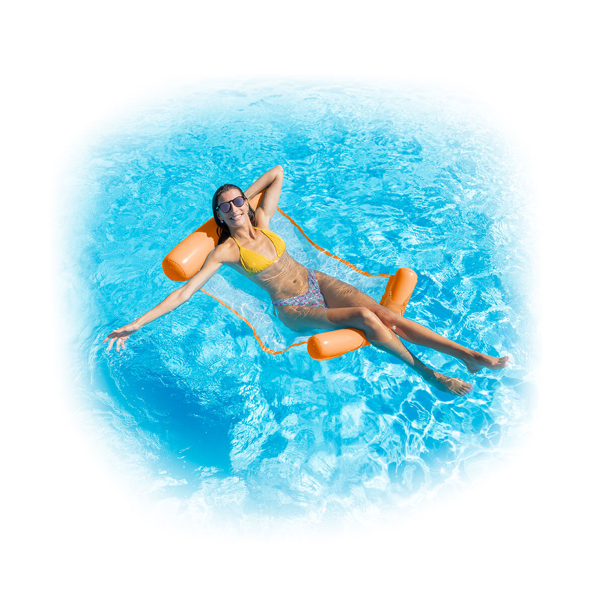 Single Floating Water Hammock for Swimming Pool Pulok InnovaGoods-3