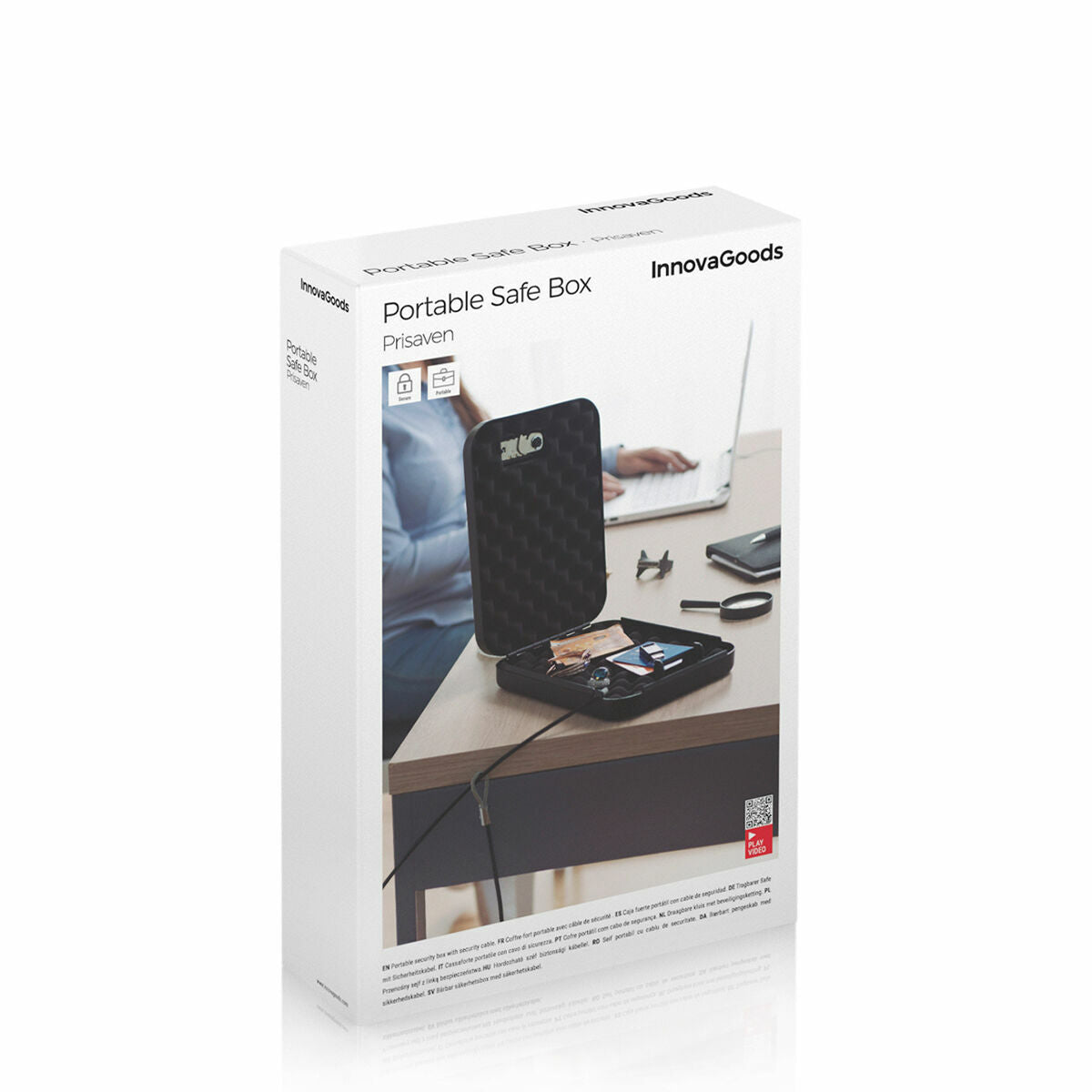 Portable Safe Box with Security Cable Prisaven InnovaGoods-1