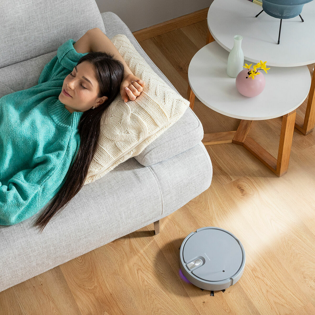 Multifunction 5-in-1 Rechargeable Robot Vacuum Cleaner Varob InnovaGoods-13