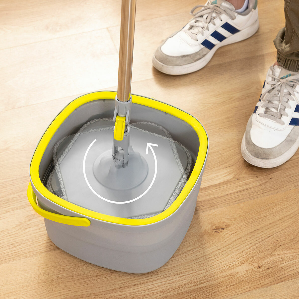 Self-Cleaning Spin Mop with Separation Bucket Selimop InnovaGoods-13