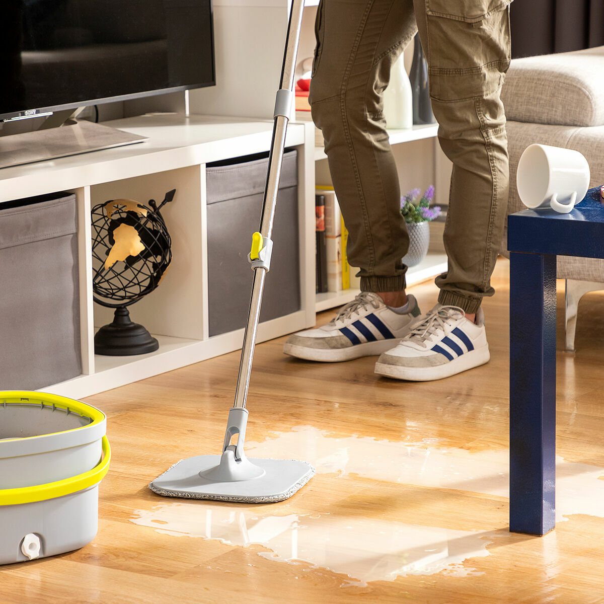 Self-Cleaning Spin Mop with Separation Bucket Selimop InnovaGoods-12