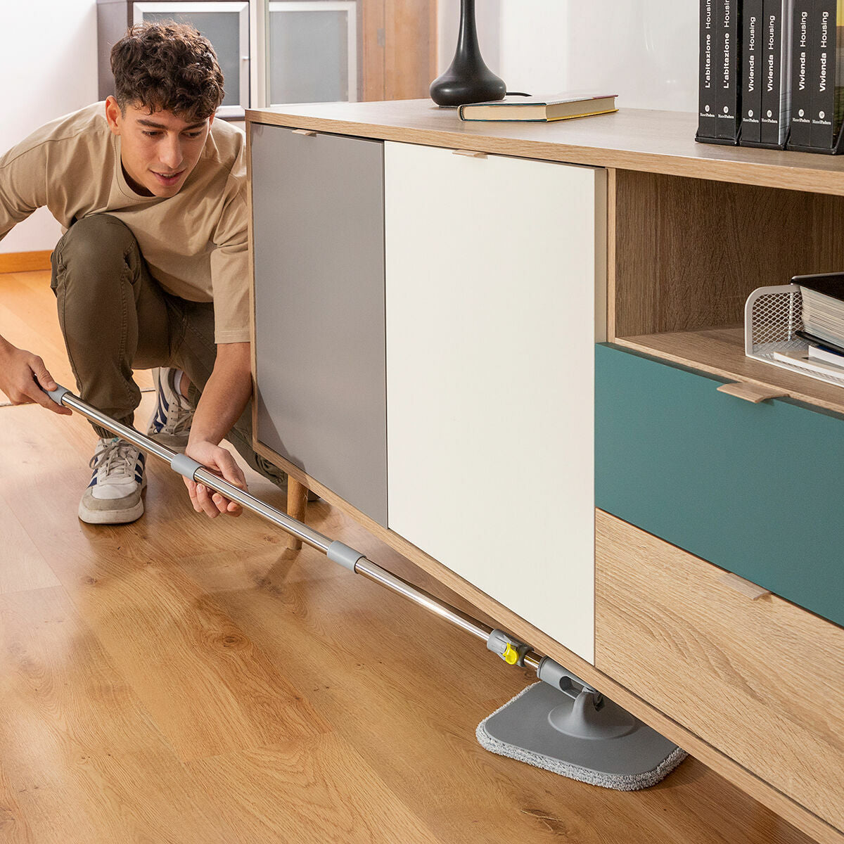 Self-Cleaning Spin Mop with Separation Bucket Selimop InnovaGoods-8