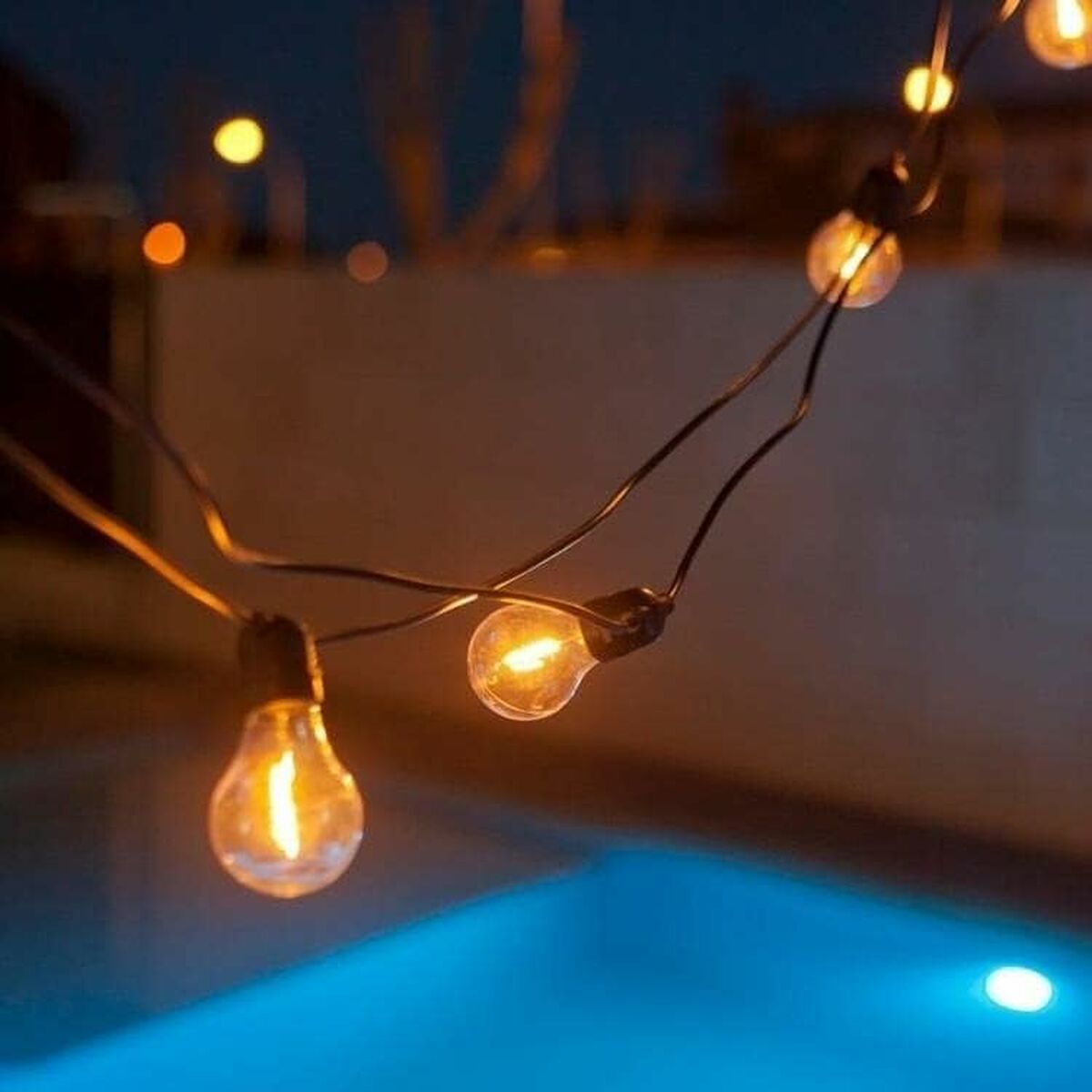 Wreath of LED Lights New Garden Allegra 8 m 10 White/Black Solar-4