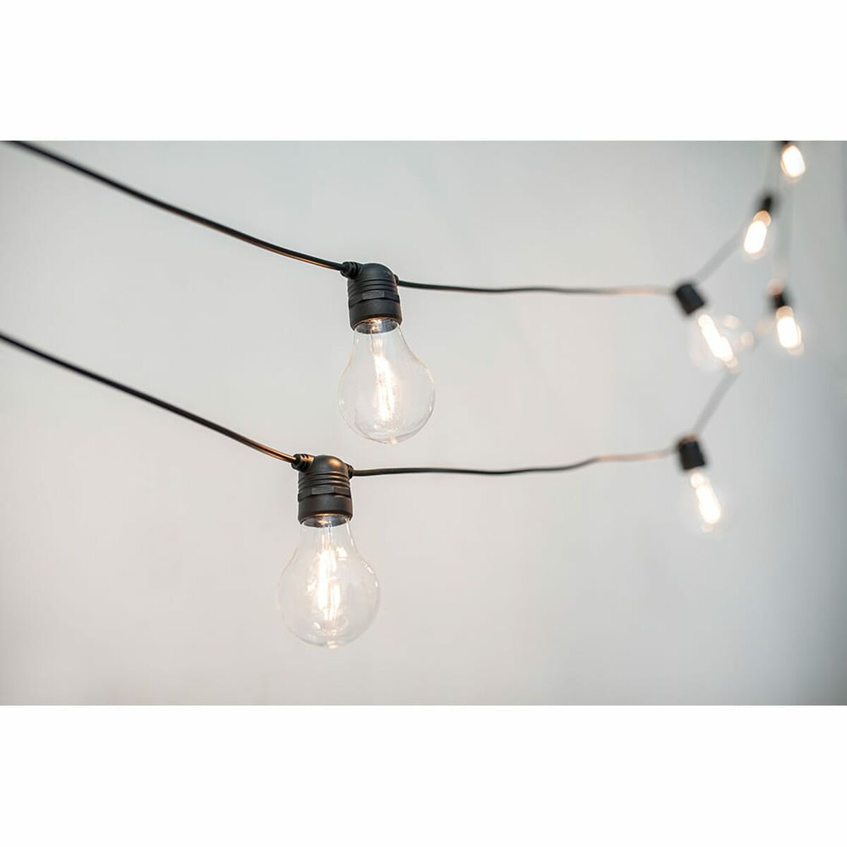 Wreath of LED Lights New Garden Allegra 8 m 10 White/Black Solar-2