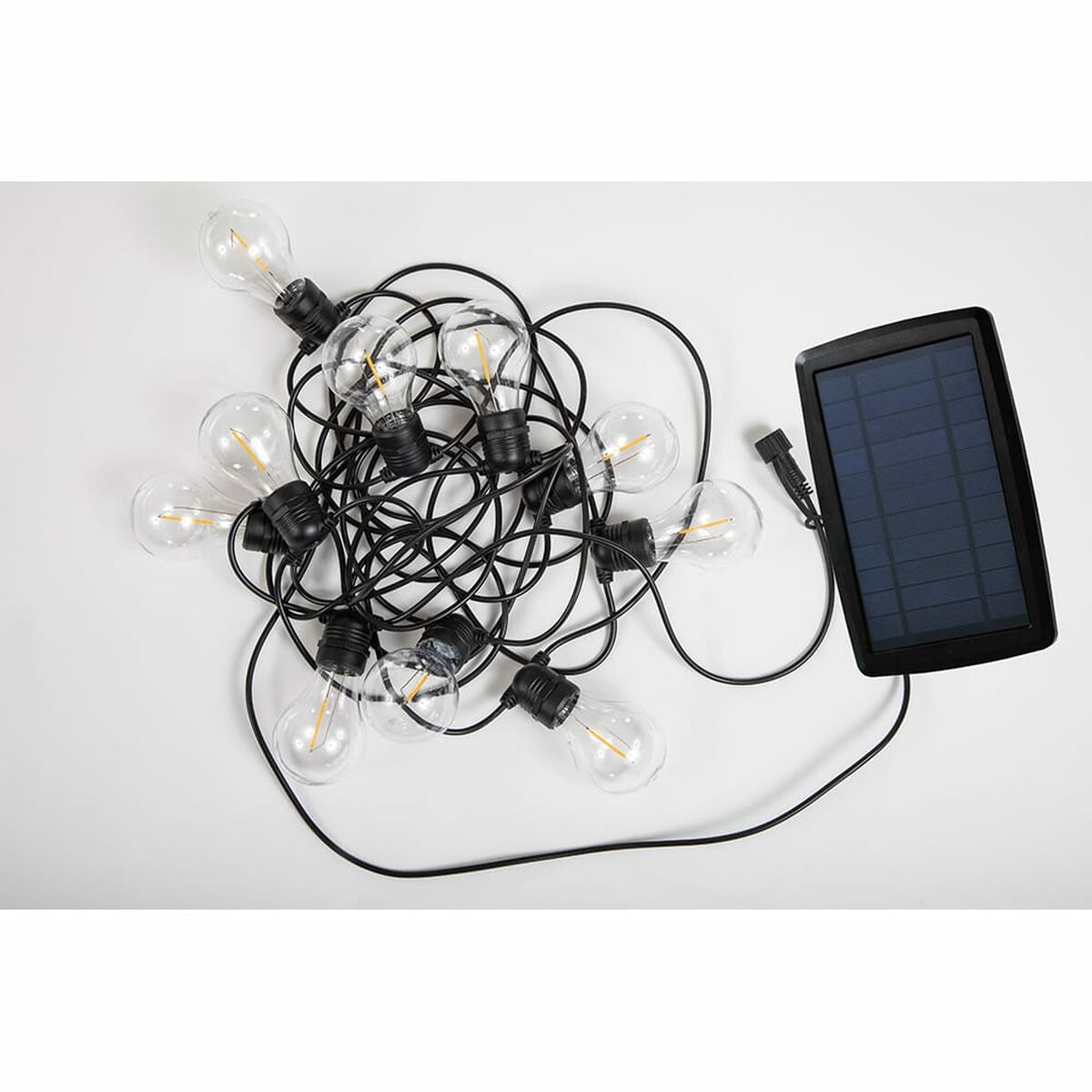 Wreath of LED Lights New Garden Allegra 8 m 10 White/Black Solar-1
