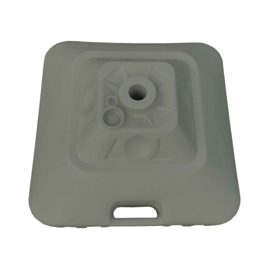 Marbueno Square Umbrella Base Plastic 45x45x27 cm 30L White Garden Pool Terrace 10498-0