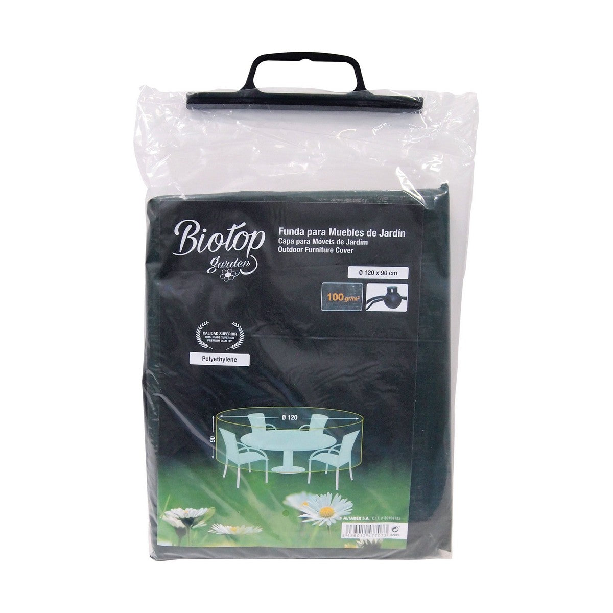 Protective Case Altadex Garden furniture Green Polyethylene Plastic 120 x 90 cm 100gr/m²-0