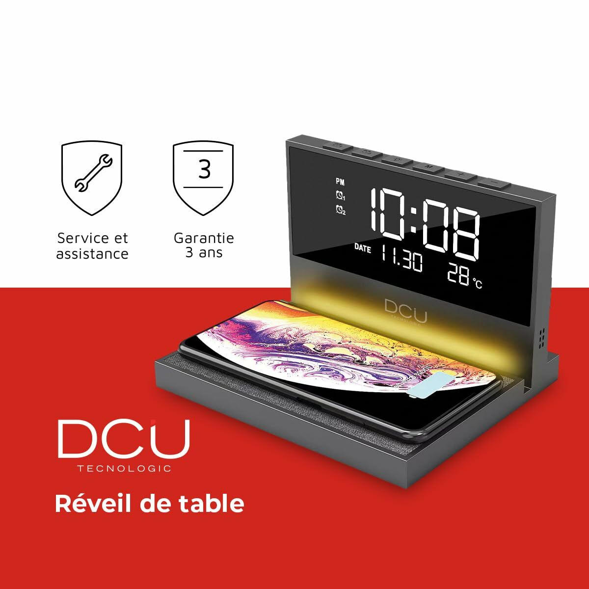 Alarm Clock DCU 37300830 Black-6