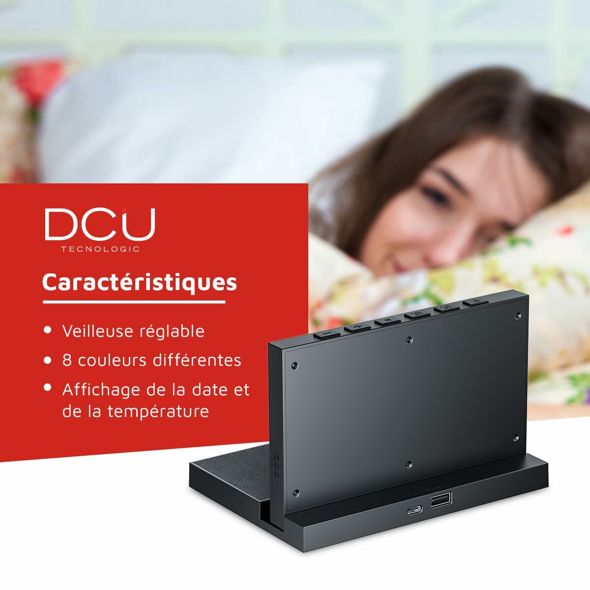 Alarm Clock DCU 37300830 Black-3