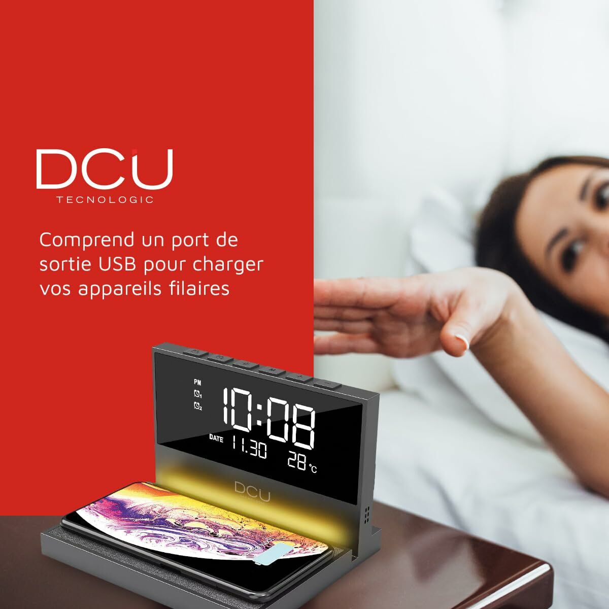 Alarm Clock DCU 37300830 Black-2