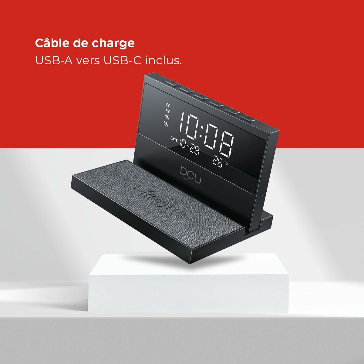 Alarm Clock DCU 37300830 Black-1