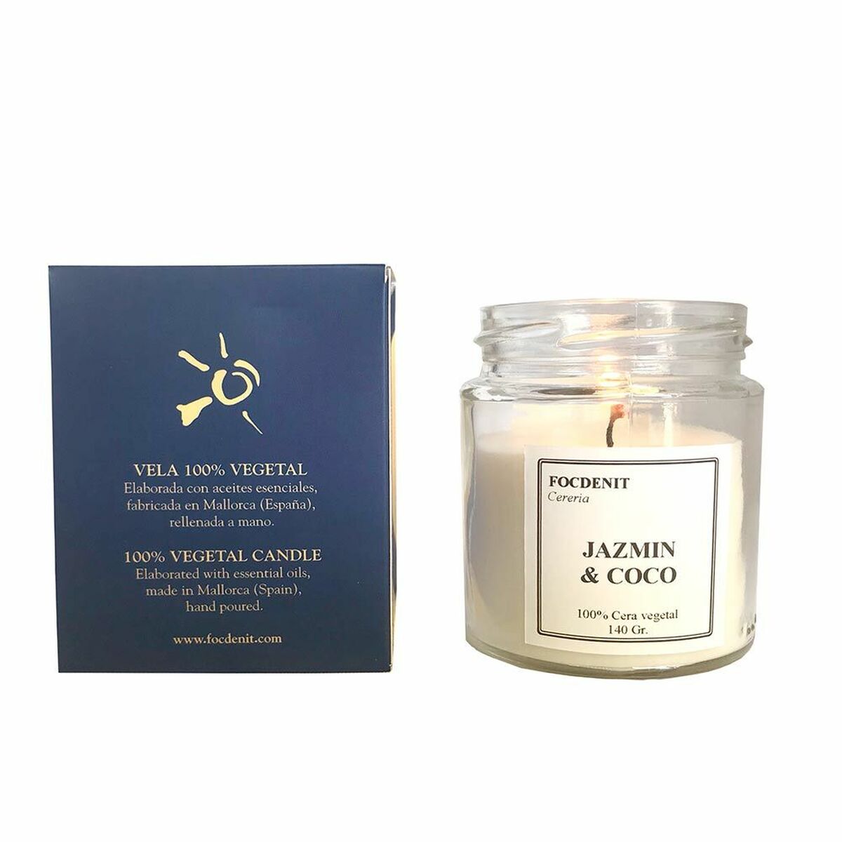 Candle Focdenit Vela Rosca Coconut Jasmine (1 Unit)-0