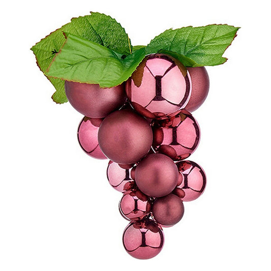 Christmas Bauble Grapes Small Pink Plastic 15 x 15 x 20 cm-0