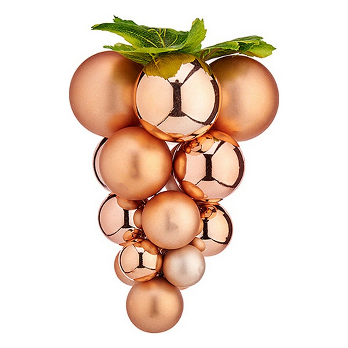 Christmas Bauble Grapes Small Brown Plastic 18 x 12 x 20 cm-0