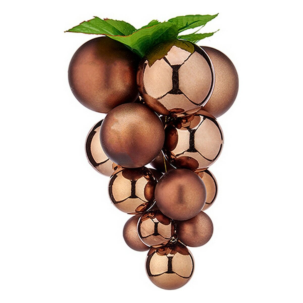 Christmas Bauble Krist+ 01834 Brown Plastic Grapes Small-0
