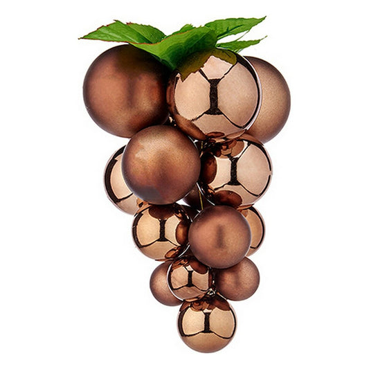 Christmas Bauble Krist+ 01834 Brown Plastic Grapes Small-0