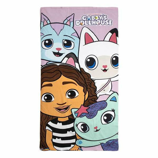 Beach Towel Gabby's Dollhouse 70 x 140 cm-0
