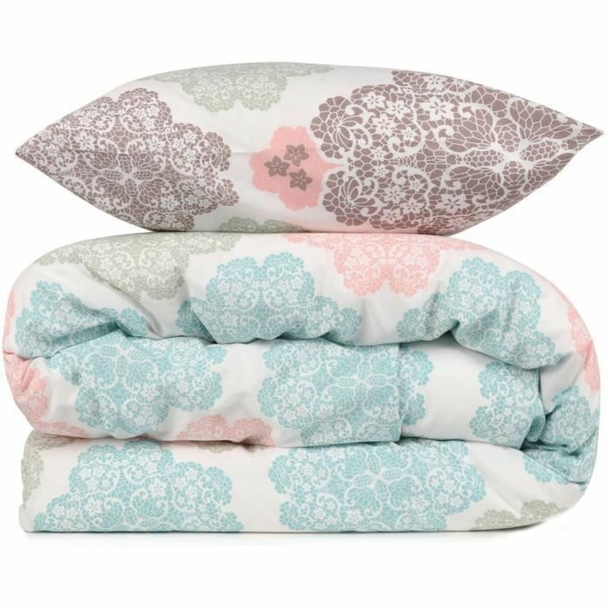 Duvet cover set Turquoise Super king 3 Pieces-0