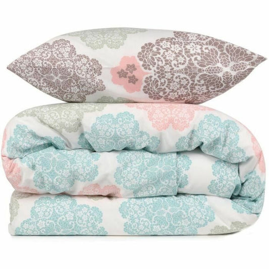 Duvet cover set Turquoise Super king 3 Pieces-0