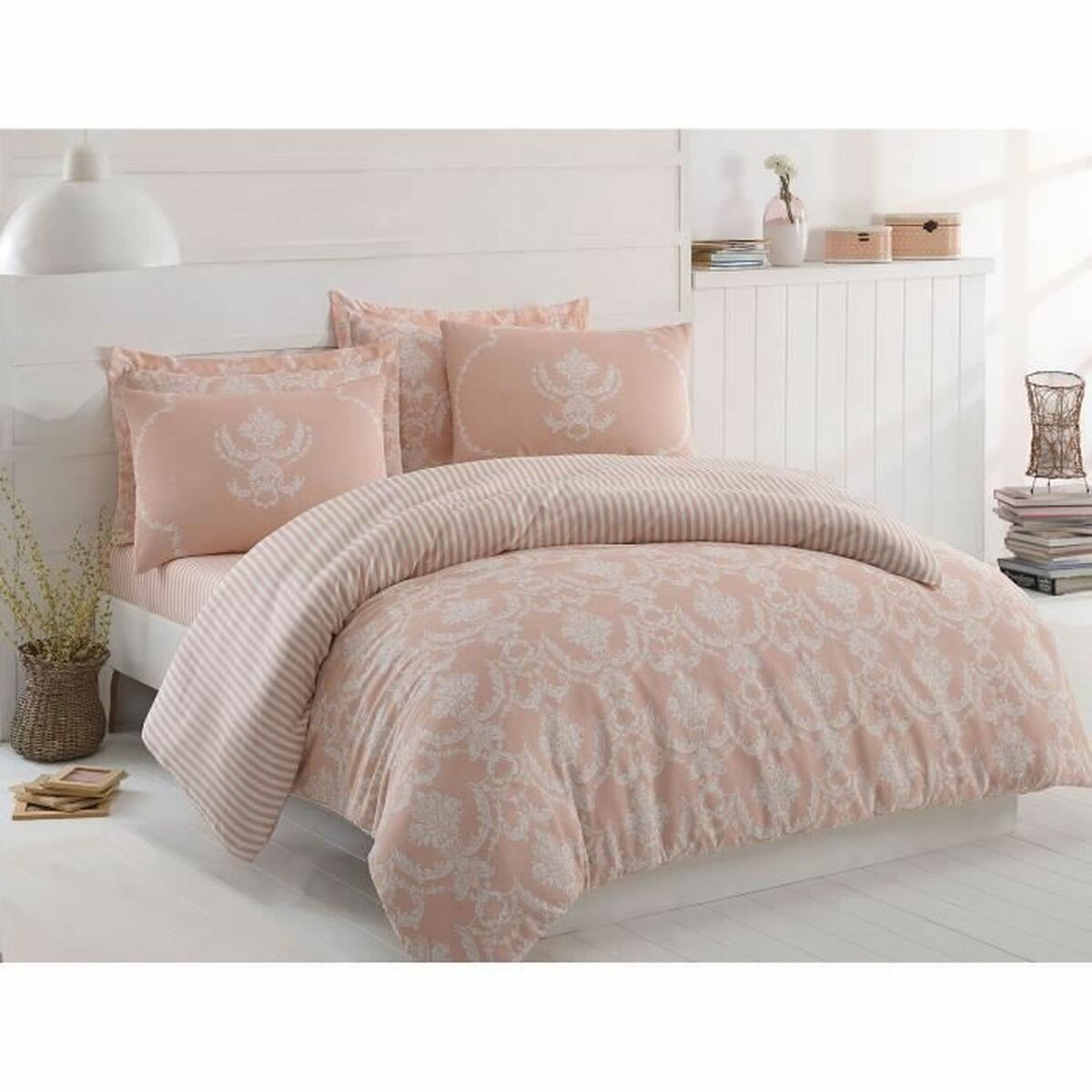 Duvet cover set Beige Super king 3 Pieces-5