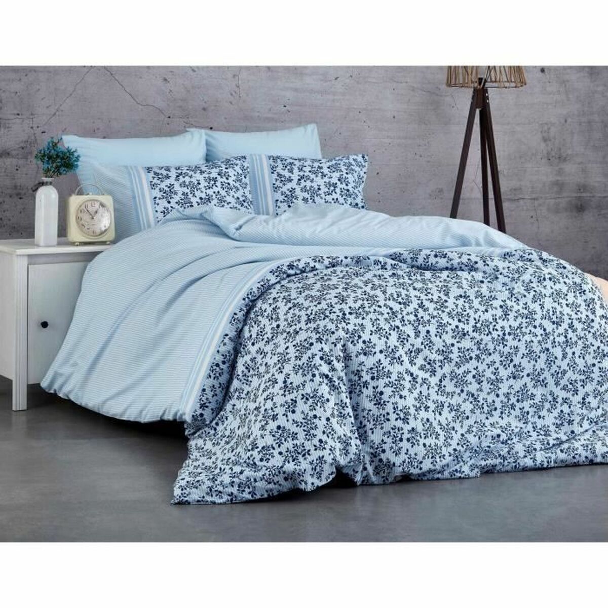 Duvet cover set Blue Super king 3 Pieces-4