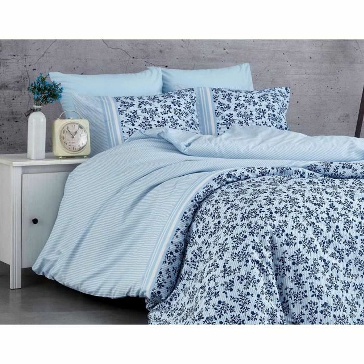 Duvet cover set Blue Super king 3 Pieces-3