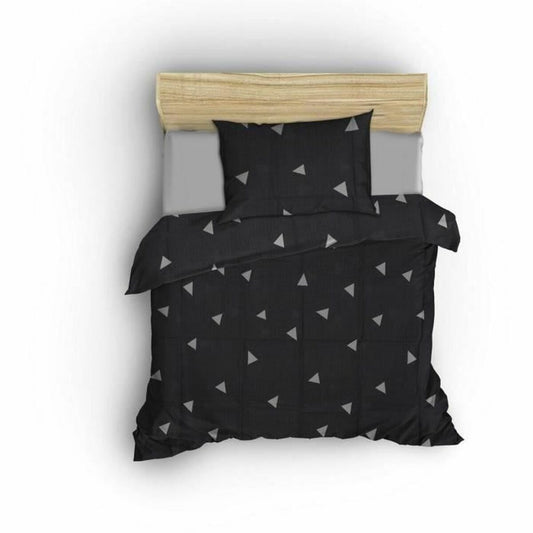 Duvet cover set Grey Super king 3 Pieces-0