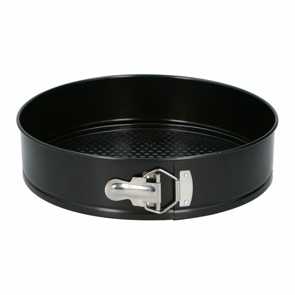 Cake Mould Alpina Non-slip Circular Black Steel Ø 28 x 6,7 cm-0