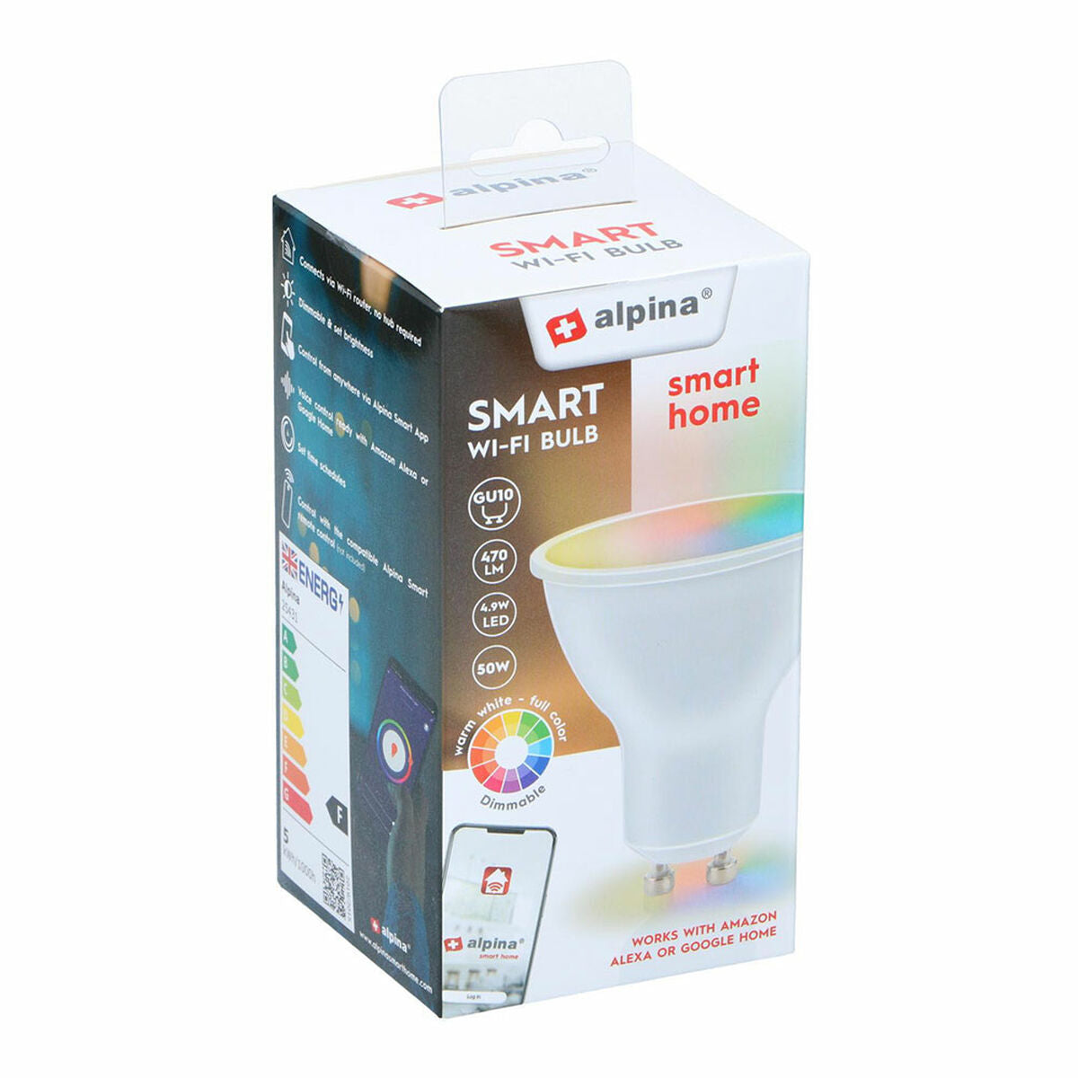 Smart Light bulb Alpina RGB Wi-Fi 5 W 4,9 W GU10 2700-6500 K 470 lm-2