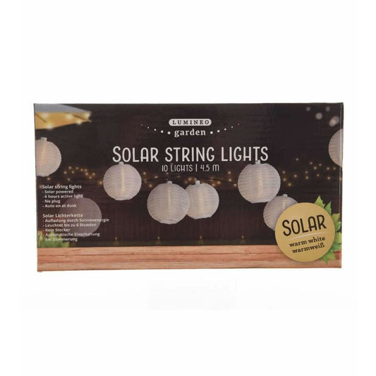 Wreath of LED Lights Lumineo Exterior Solar White (7,5 m)-1