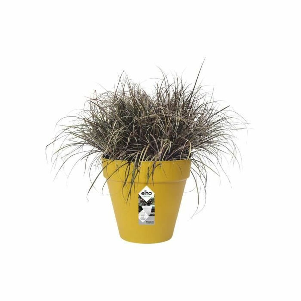 Plant pot Elho Loft Urban 25 Yellow Ø 24,5 x 22,2 cm-4
