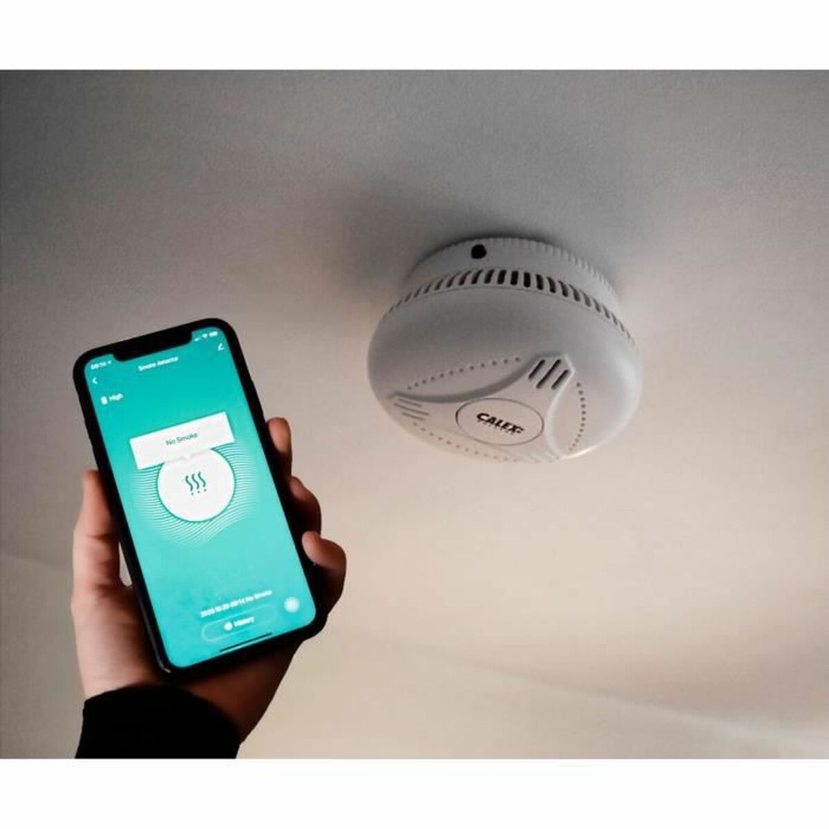 Smoke Detector Calex Wi-Fi 2.4 GHz-1
