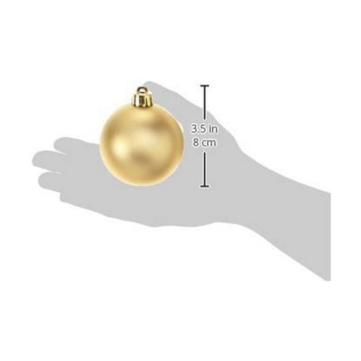 Christmas Baubles Decoris Golden Plastic 12 Units-2