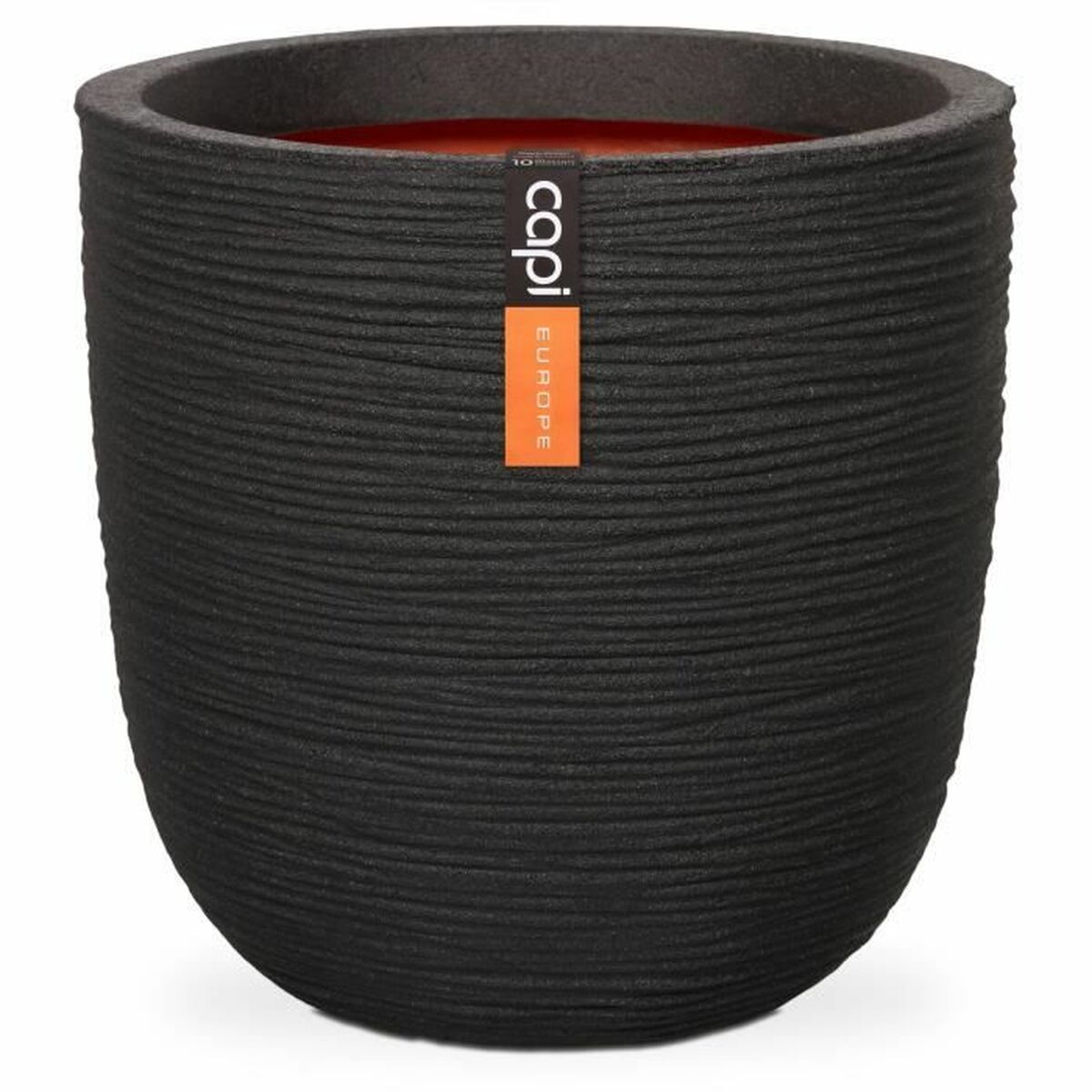 Planter Capi Europe Black Plastic Ø 43 cm-0