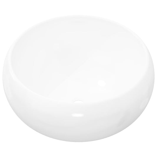 NNEVL Basin Round Ceramic White 40x15 cm-1