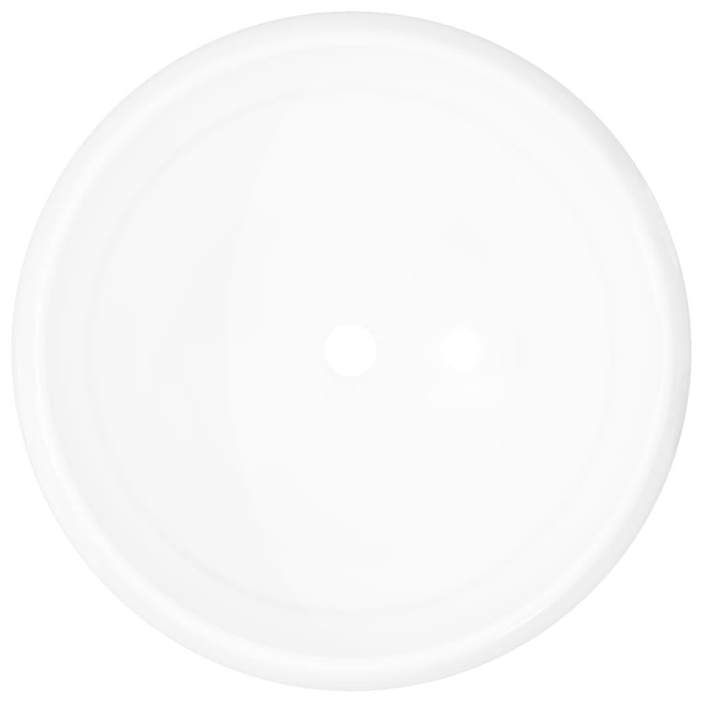 NNEVL Basin Round Ceramic White 40x15 cm-2