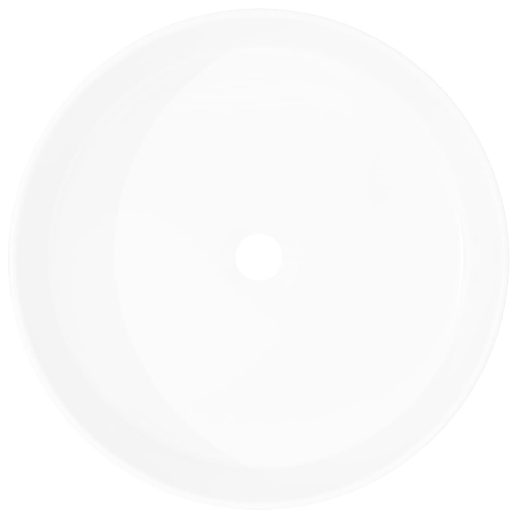NNEVL Basin Round Ceramic White 40x15 cm-2