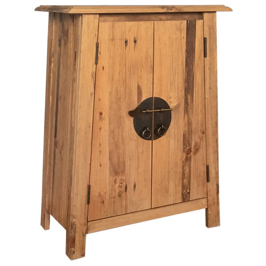 NNEVL Bathroom Side Cabinet Solid Recycled Pinewood 59x32x80 cm-0